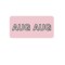 Nevs Label, Monthly Tab August 3/4" x 1-1/2" White w/Pink & Black Reverse XM-T-AUG - alternate 1
